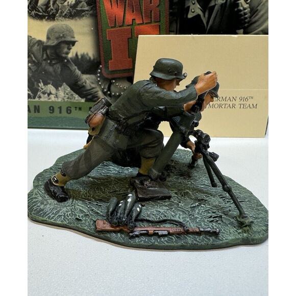 GERMAN 916 - MORTAR TEAM -‎ WW II 17456 2002 RC Ertl- NIB- Britain